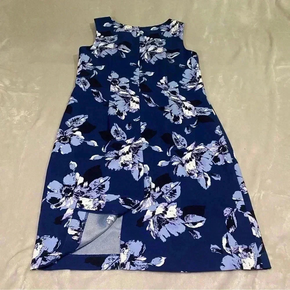 MARIO  SERRANI blue floral formal dress. Size 8 - Picture 2 of 7